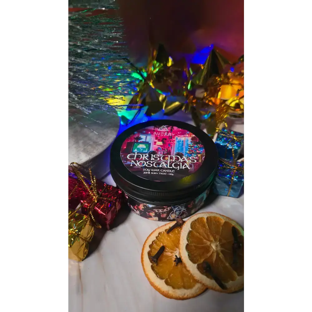 Christmas Nostalgia - Christmas Tin Candle - Candle