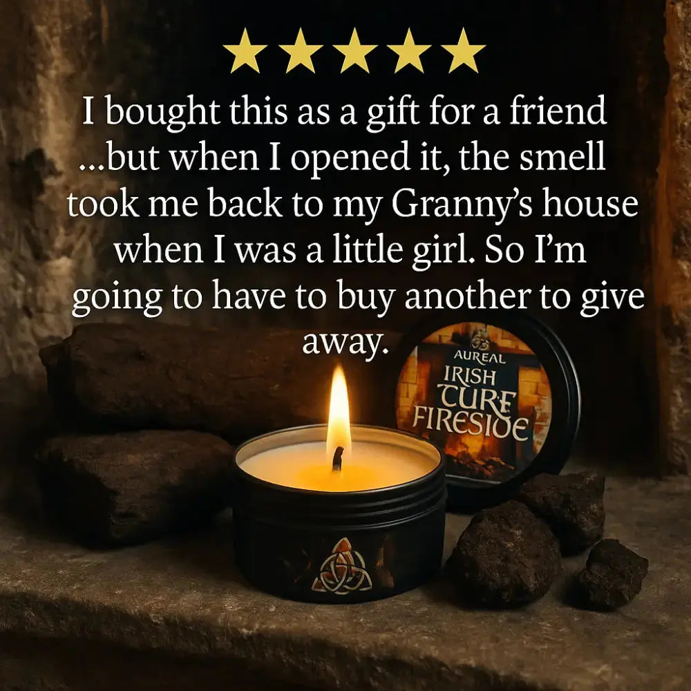 Irish Turf Fireside - Atmospheric Soy Tin Candle - Candle